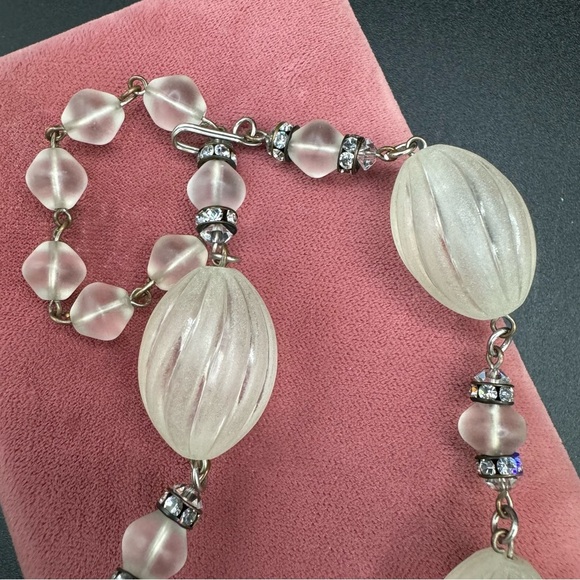 Frosted Lucite Beaded Necklace - Only Necklace - Picture 7 of 7